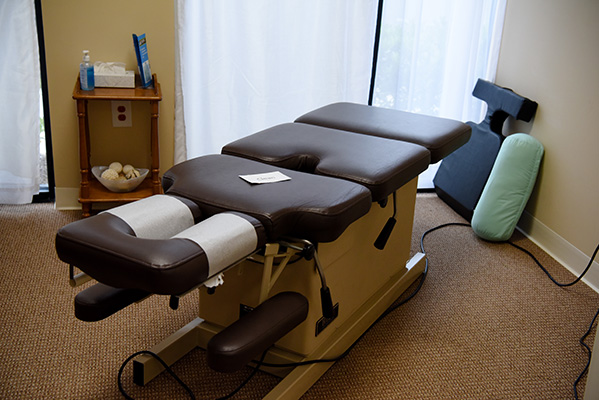 Chiropractic Chapel Hill NC Adjusting Table