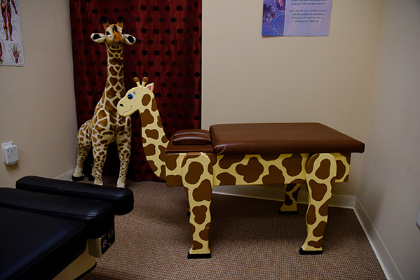 Chiropractic Chapel Hill NC Children's Adjusting Table